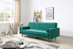 Myles Sofa - Velvet Fabric - Green