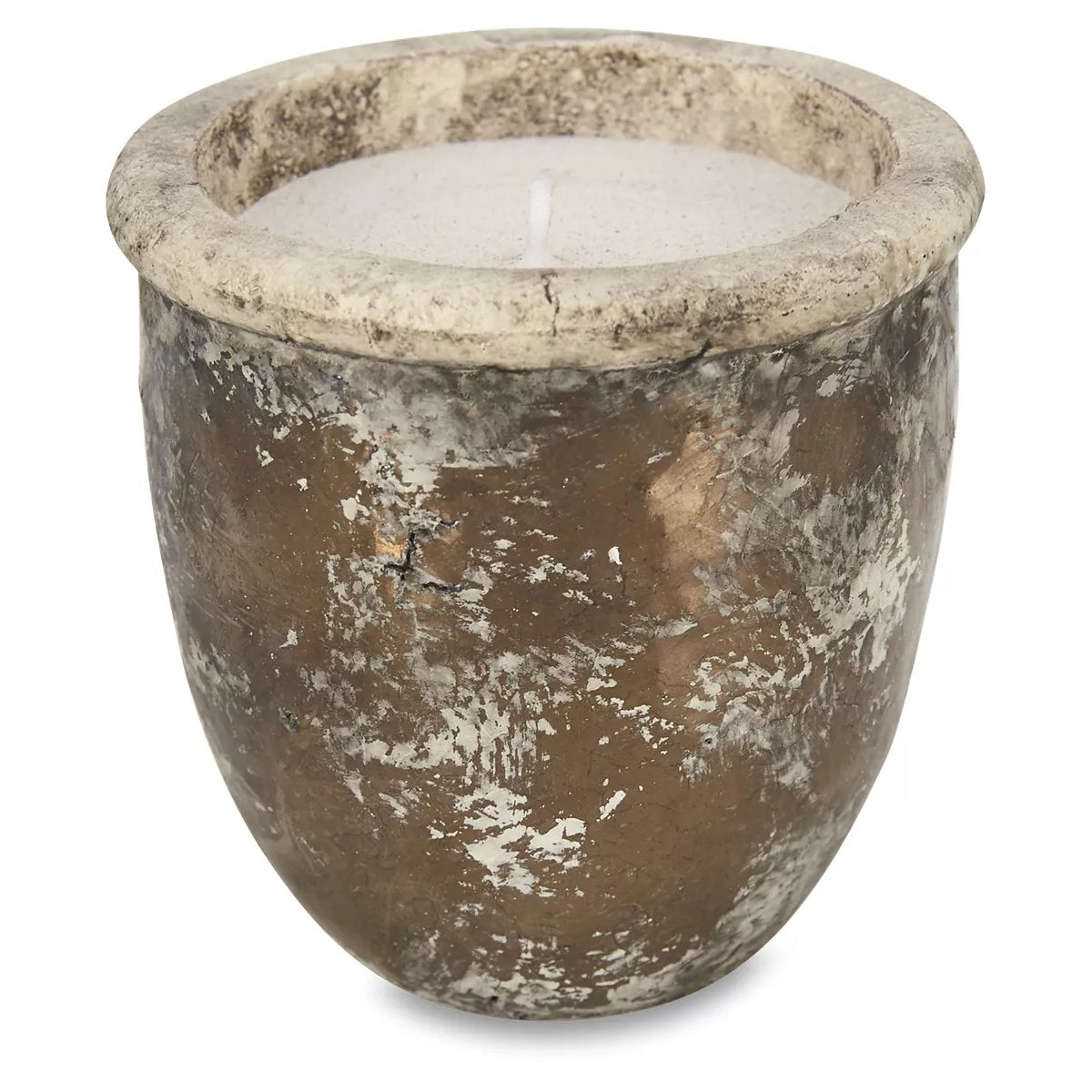 Metallic Fade Ceramic Candle Small - Bronze