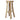 Ubud 4 Leg Paulownia Wood 74cm Stool - Bleached