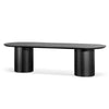 Marty 2.8m Wooden Dining Table - Black