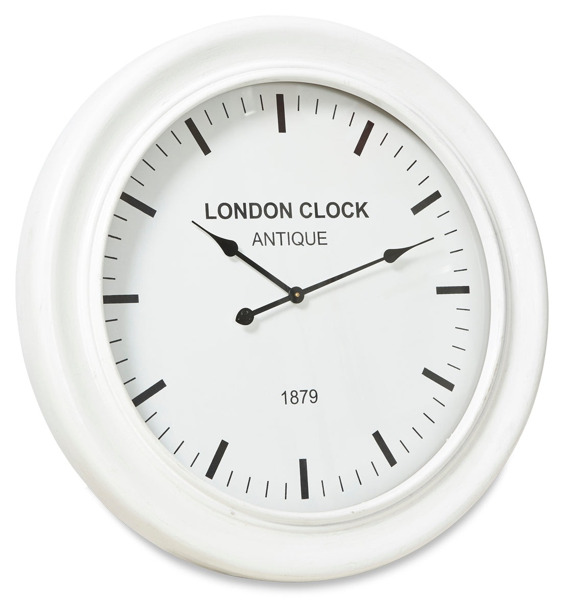 London Classic Wooden Wall Clock - White