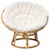 Papasan Rattan Chair With Cushion - Natural
