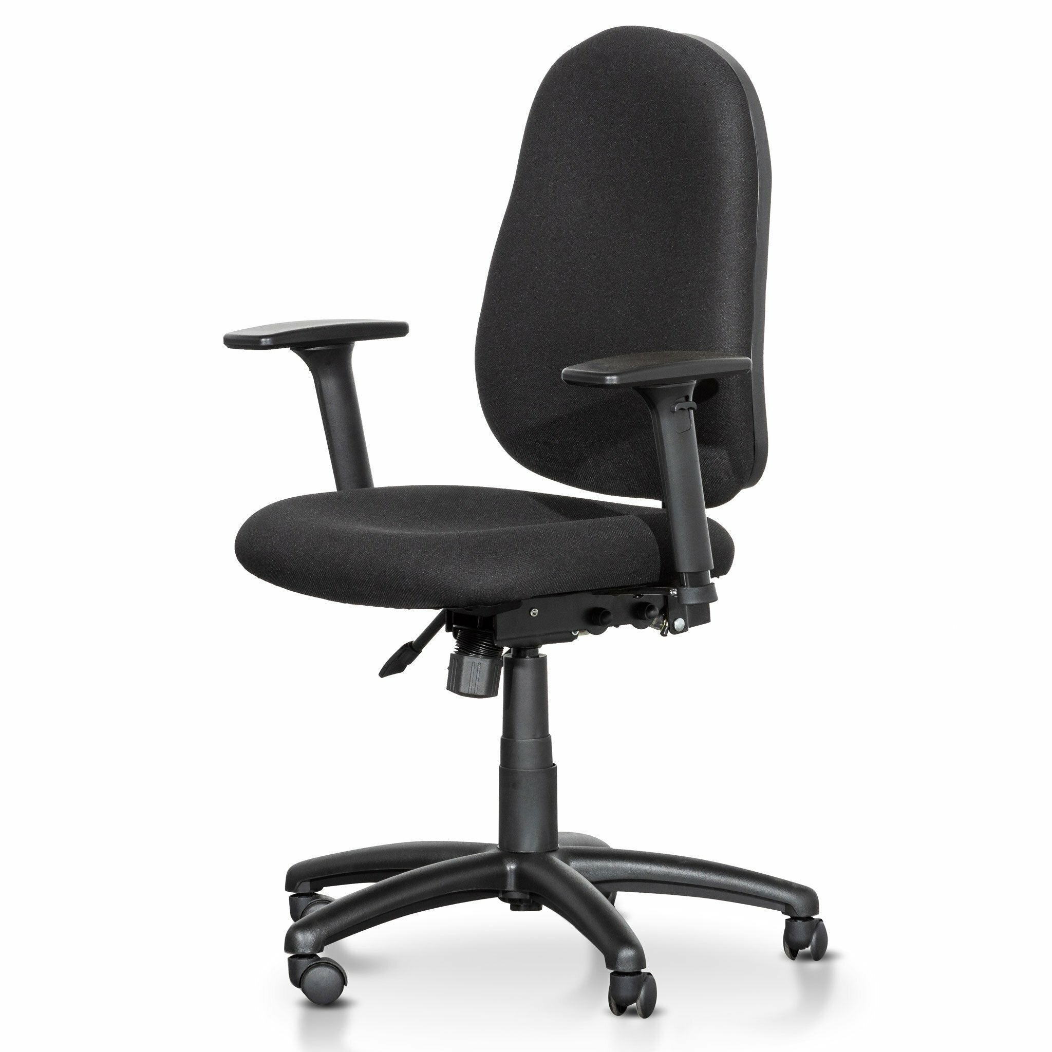 Brent High Back Fabric Office Chair - Black