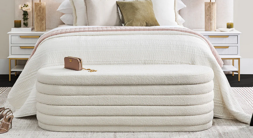 Storage Ottoman in the Bedroom: More Than Just a Footrest