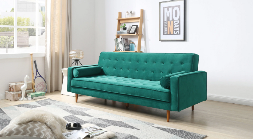 How to Create a Luxe Look with a Green Velvet Couch