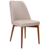 Jasha Leather Dining Chair Blackwood - Mocha