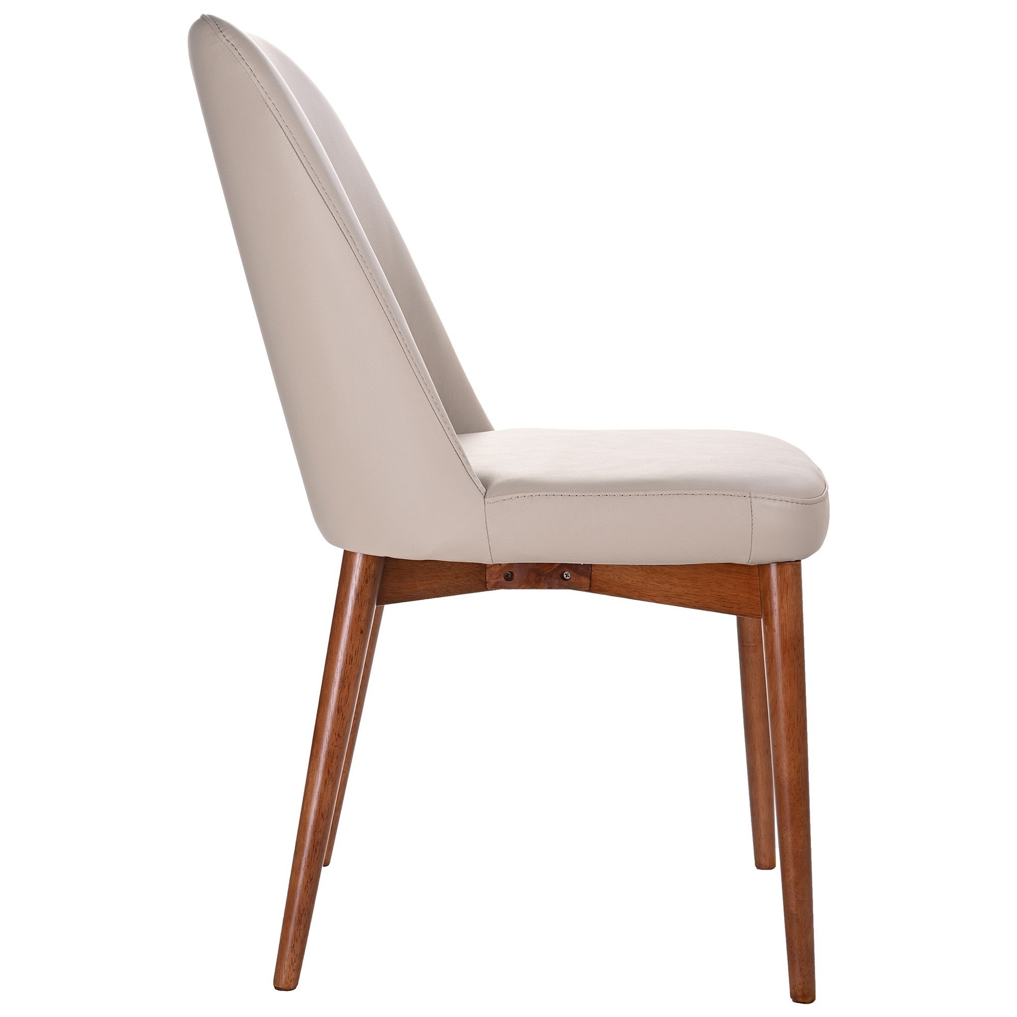 Jasha Leather Dining Chair Blackwood - Mocha