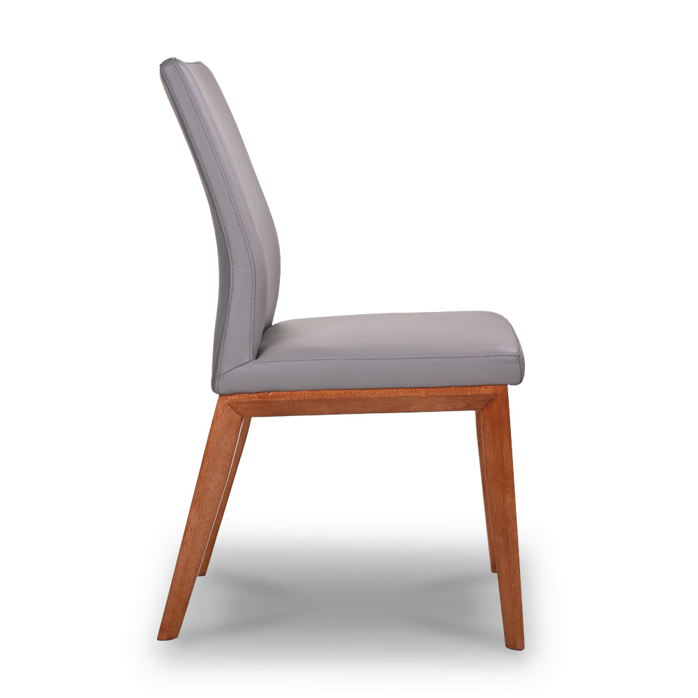 Kolb Leather Dining Chair Blackwood - Grey