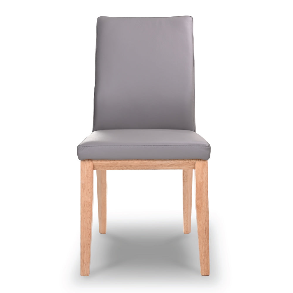 Kolb Leather Dining Chair - Grey