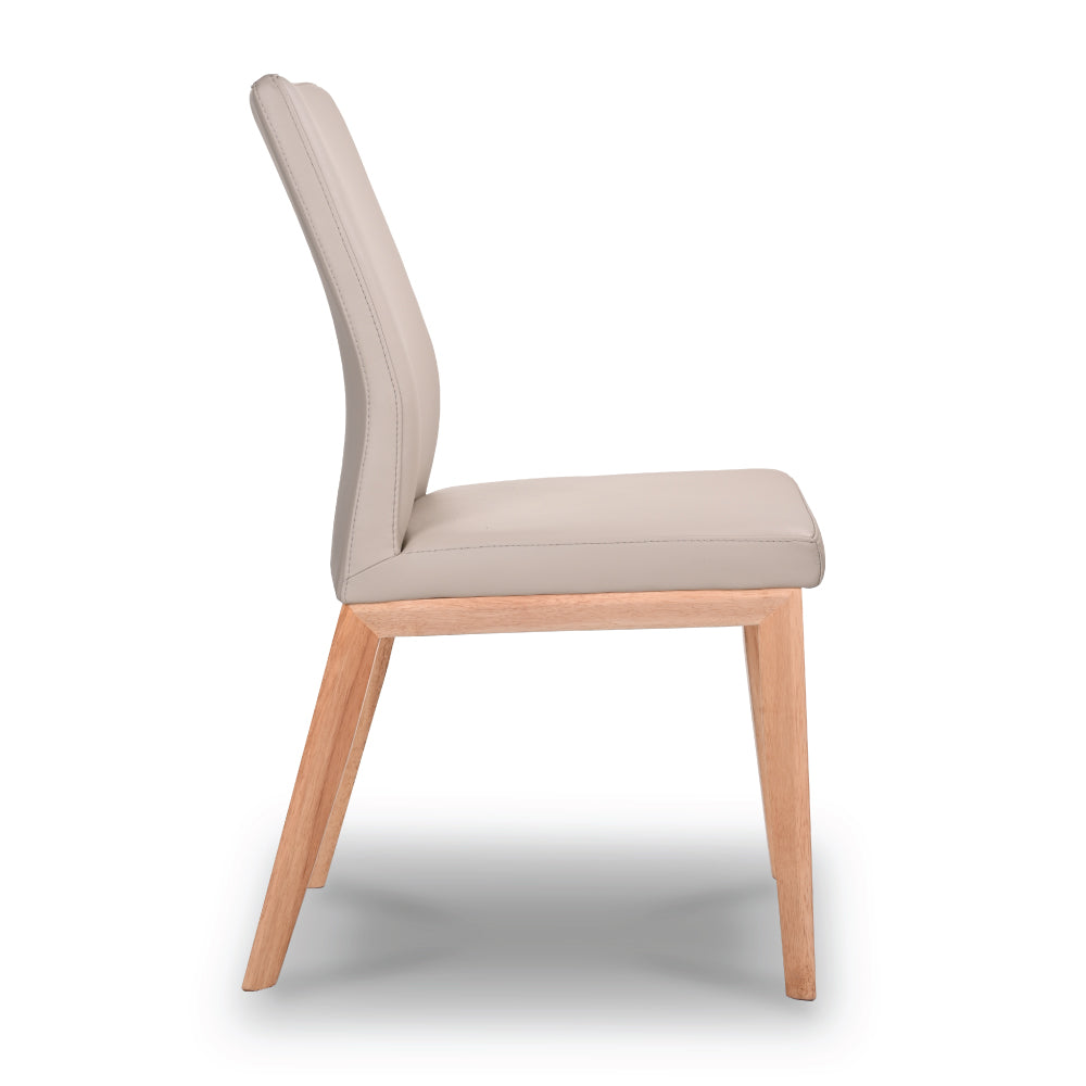 Kolb Leather Dining Chair Blackwood - Mocha
