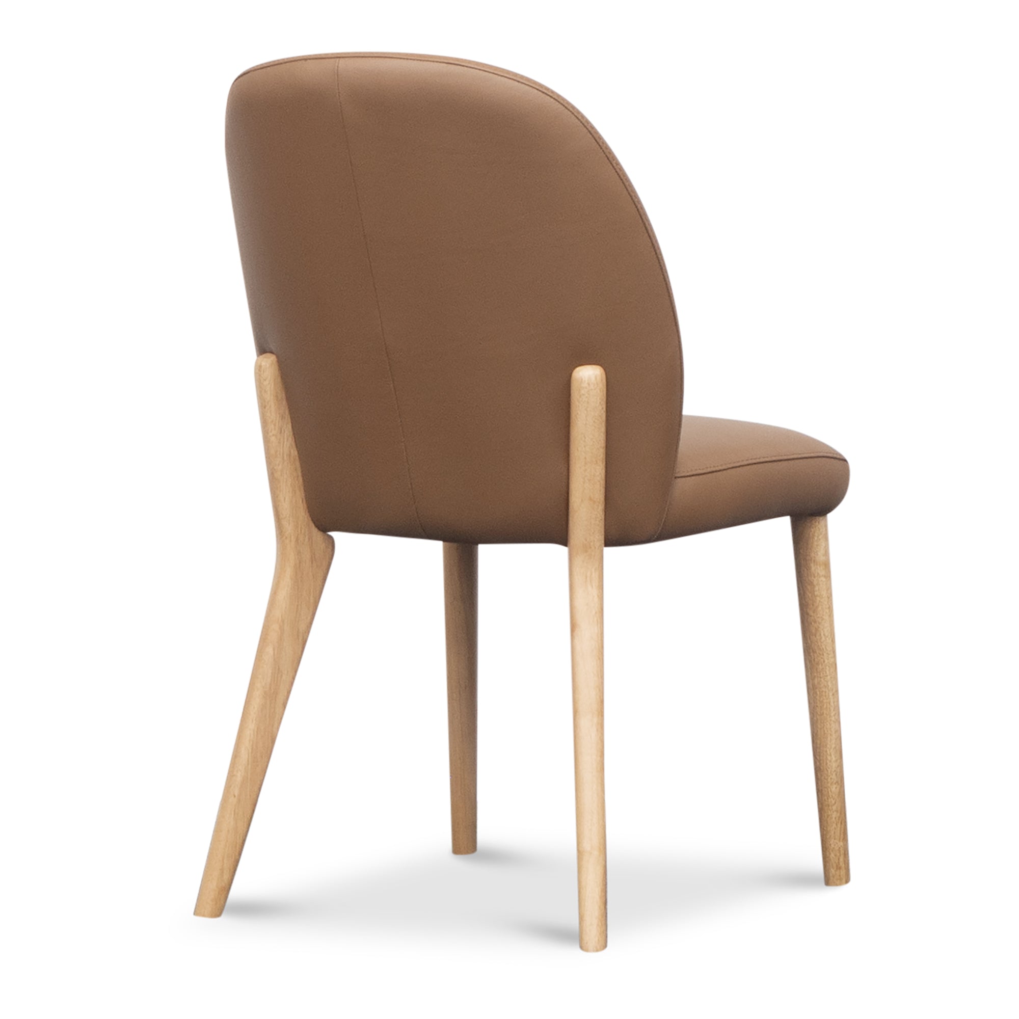 Cherisa Leather Dining Chair - Cognac