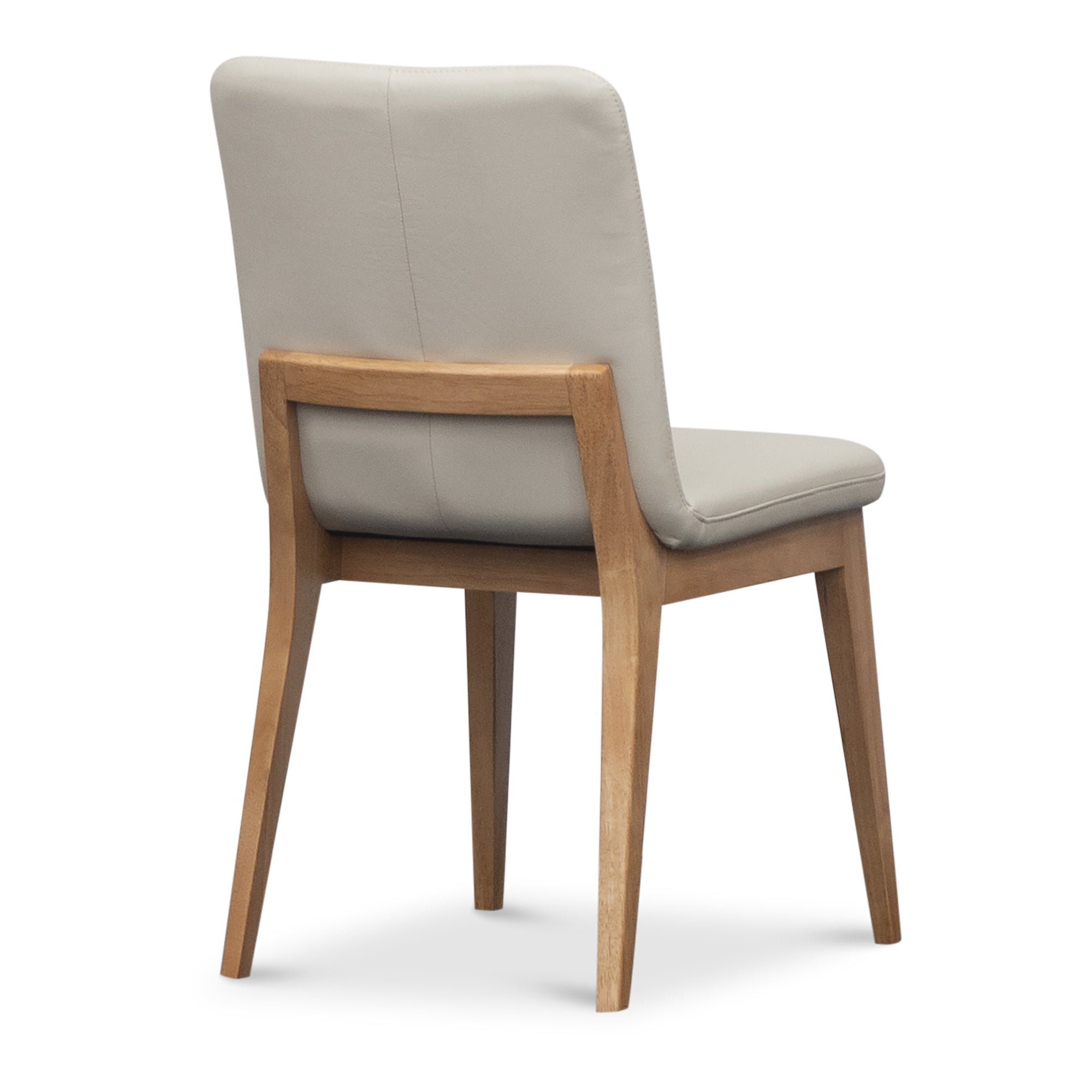 Regis Leather Dining Chair - Frost