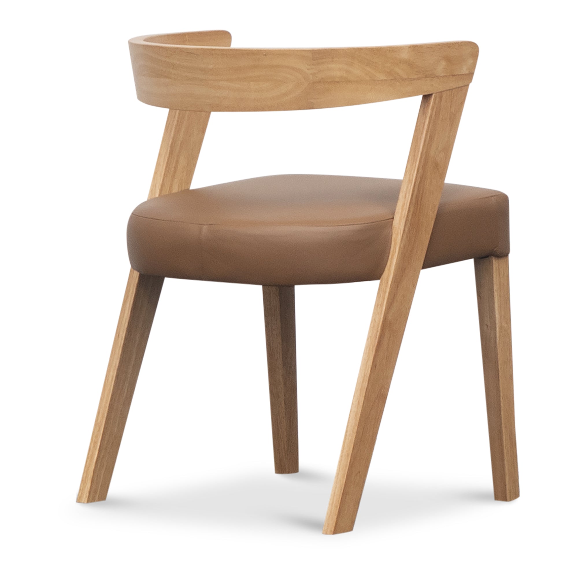 Edleigh Leather Dining Chair - Cognac