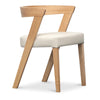 Edleigh Leather Dining Chair - Frost
