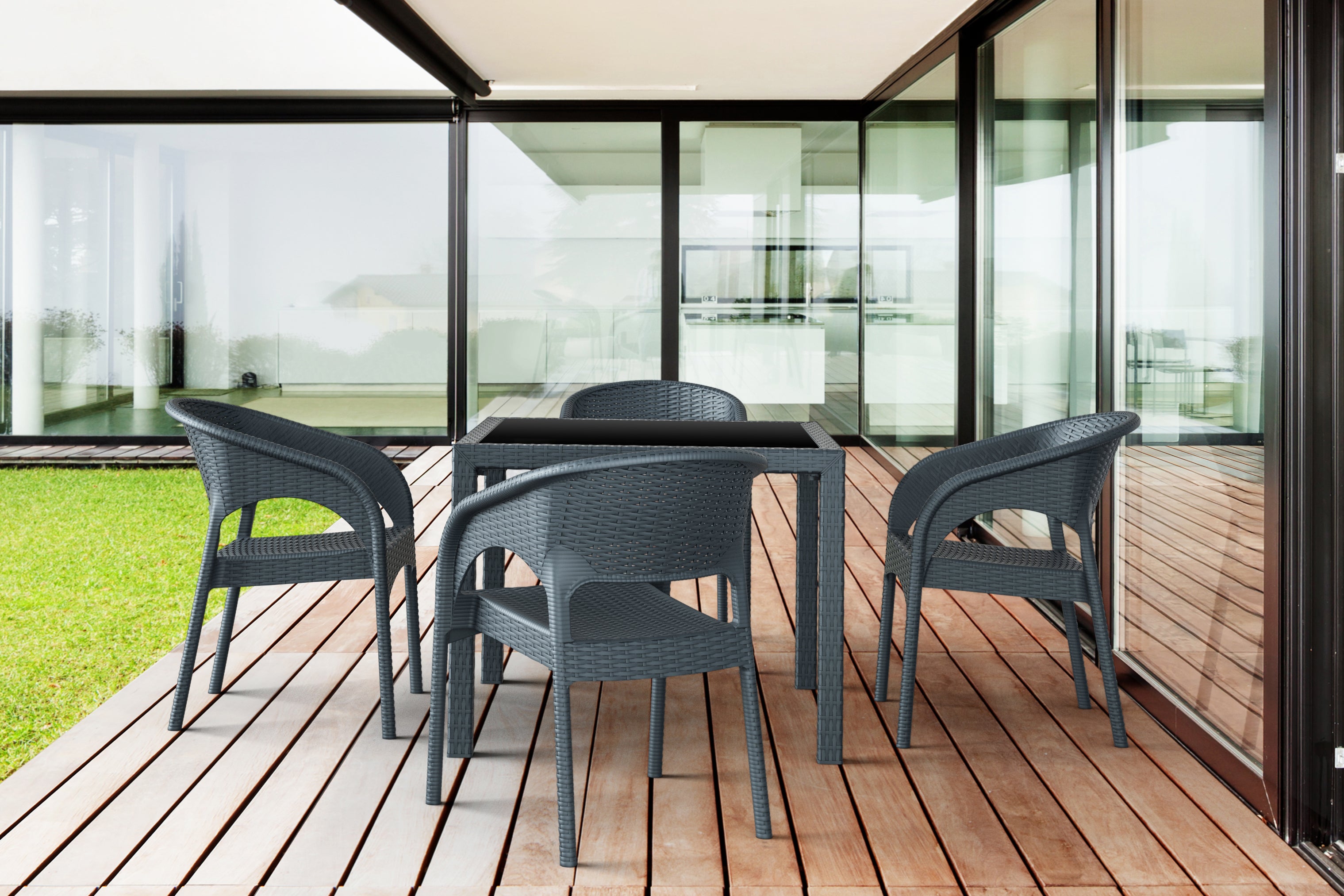 Siesta Bali Table/ Panama Arm Chair 4 Seat Package