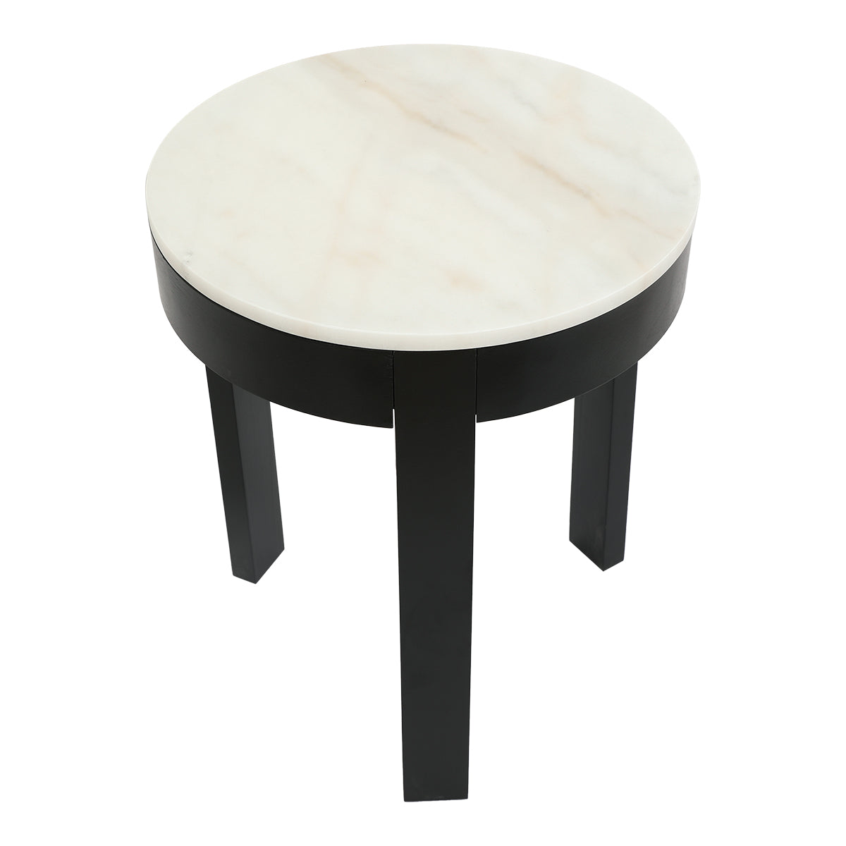Oliver Marble Side Table - Large Black