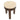 Oliver Travertine Side Table - Small Brown