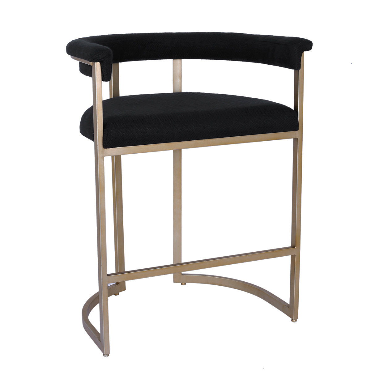 Dino Kitchen Stool - Black Linen