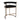 Dino Kitchen Stool - Black Linen