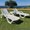 Havana Sunlounger 3 Piece Outdoor Setting - White