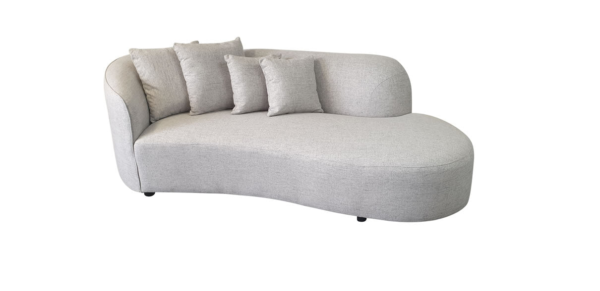 Mowbray Chaise-  Steel Fabric