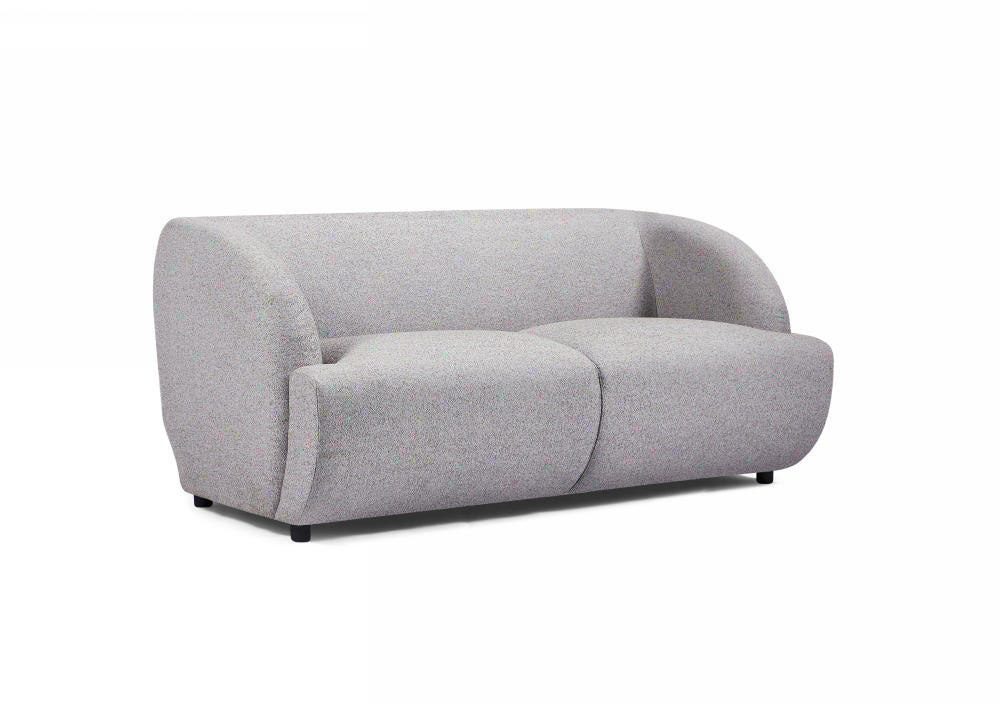 Orkney 2 Seater Sofa Upholstered - Grey Boucle Fabric