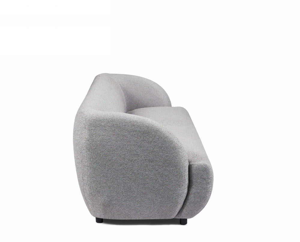 Orkney 3 Seater Sofa Upholstered - Grey Boucle Fabric