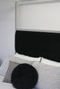 Joby King Canopy Bed - Chrome 4 Poster - Black Velvet