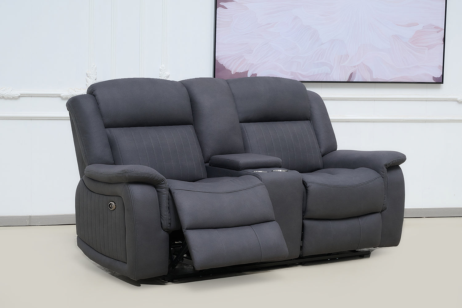 Paragon Power Motion 2 Seater Recliner - Charcoal