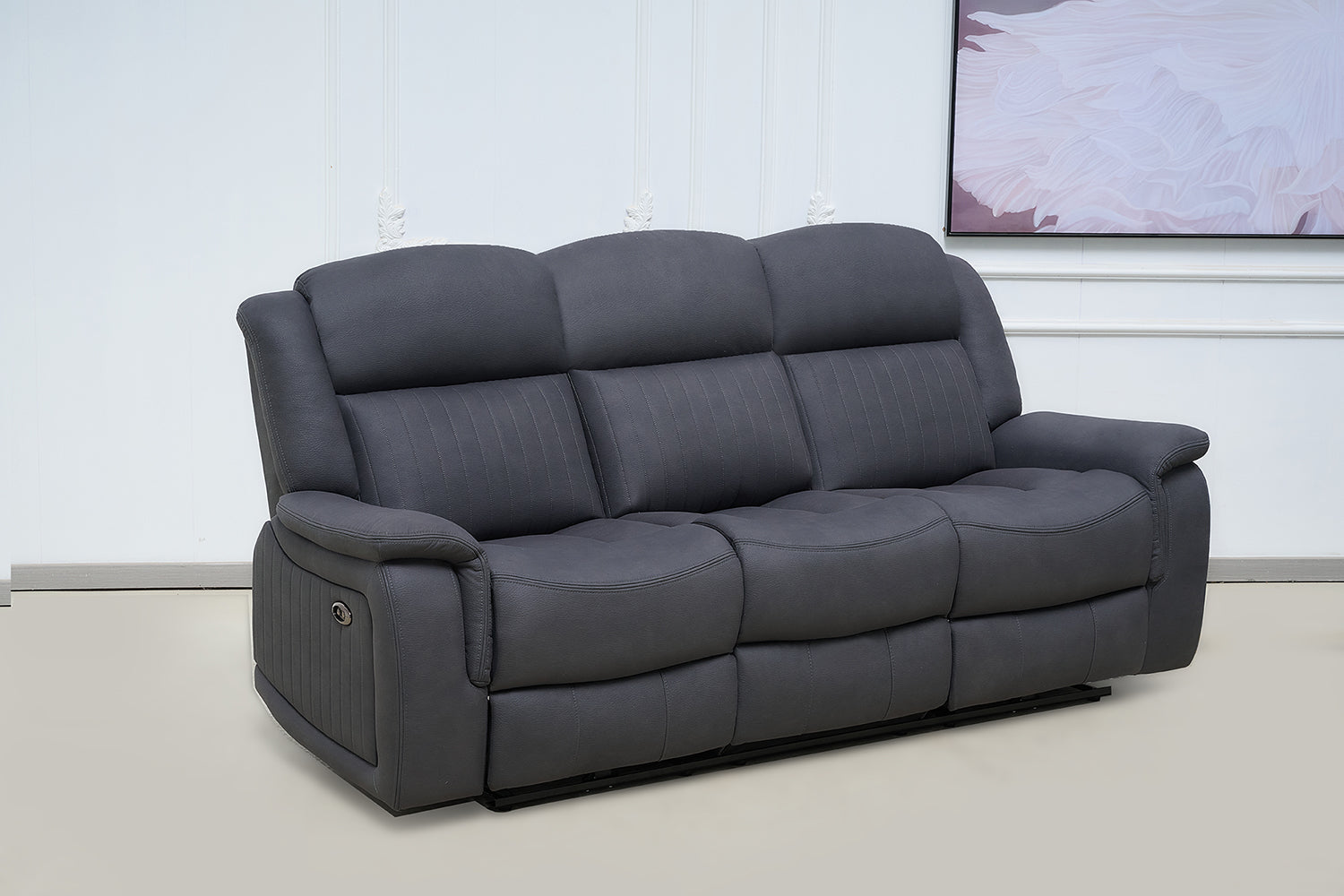 Paragon Power Motion 3 Seater Recliner - Charcoal