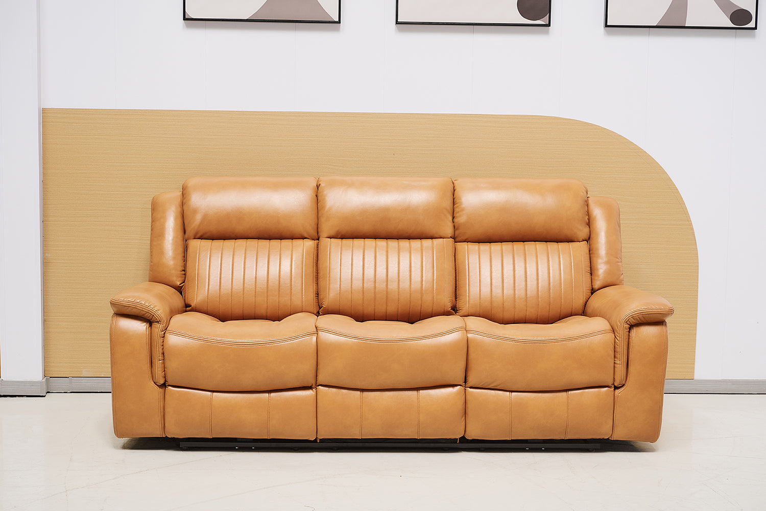 Paragon Power Motion 3 Seater Recliner - Tan