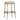 Heston Brass Kitchen Stool - Natural Linen