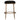 Heston Brass Kitchen Stool - Black Linen