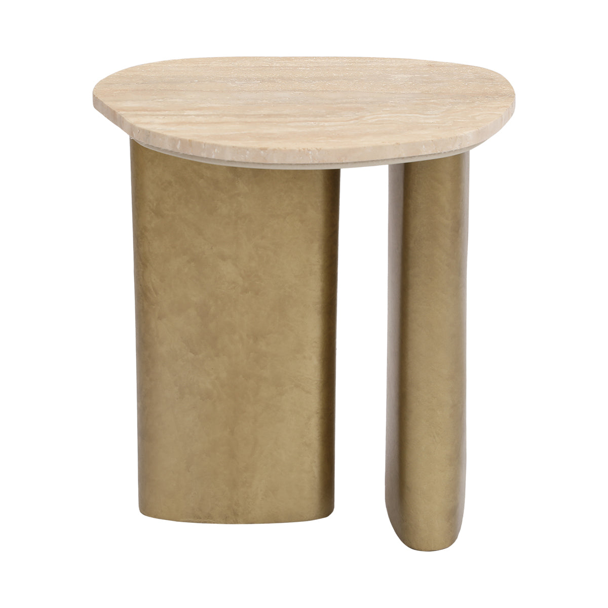 Audrey Small Side Table - Travertine