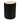 Carter Travertine Side Table - Black