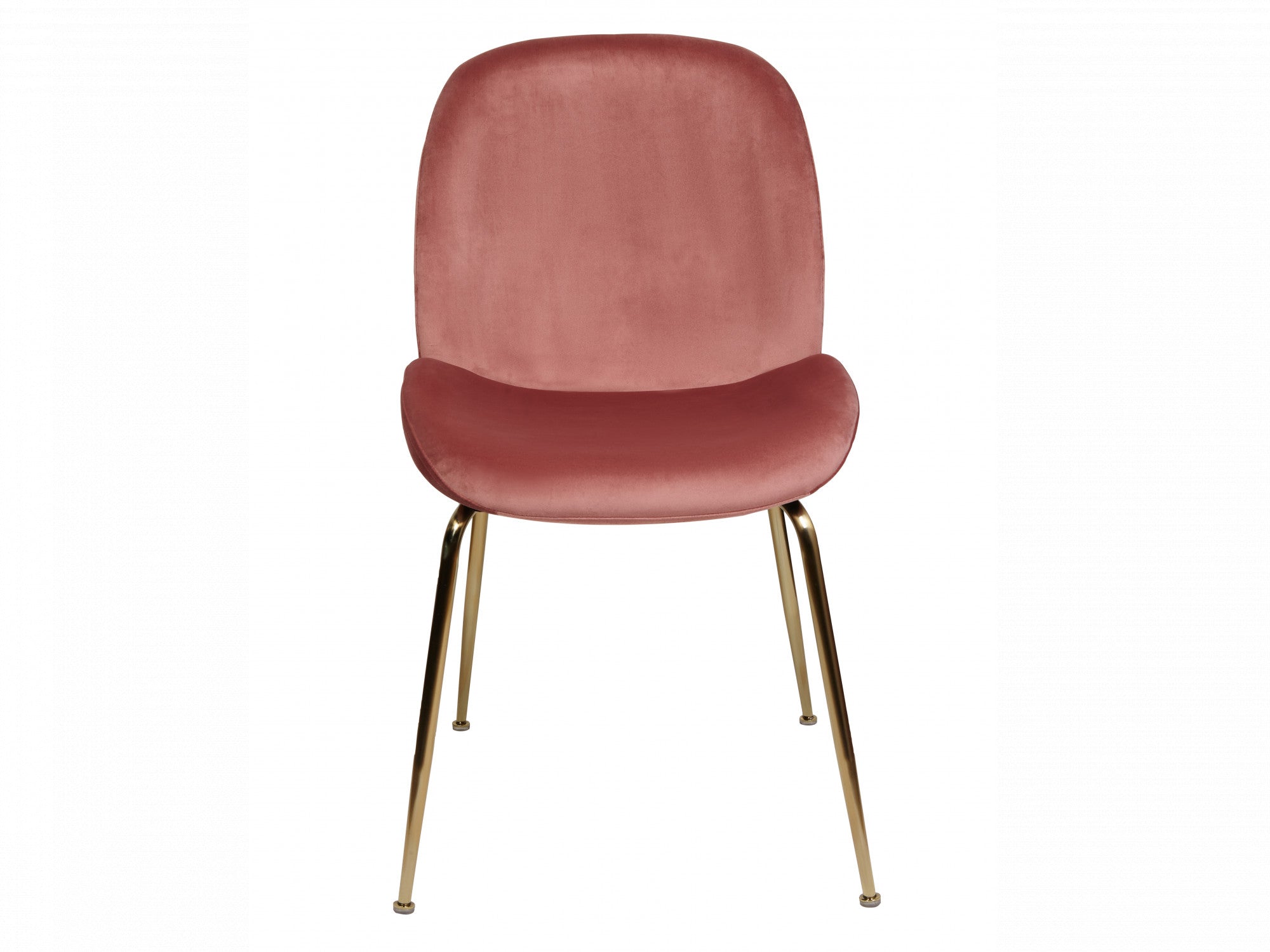 Alaina Dining Chair Blush Velvet And Gold Frame (Set of 2)
