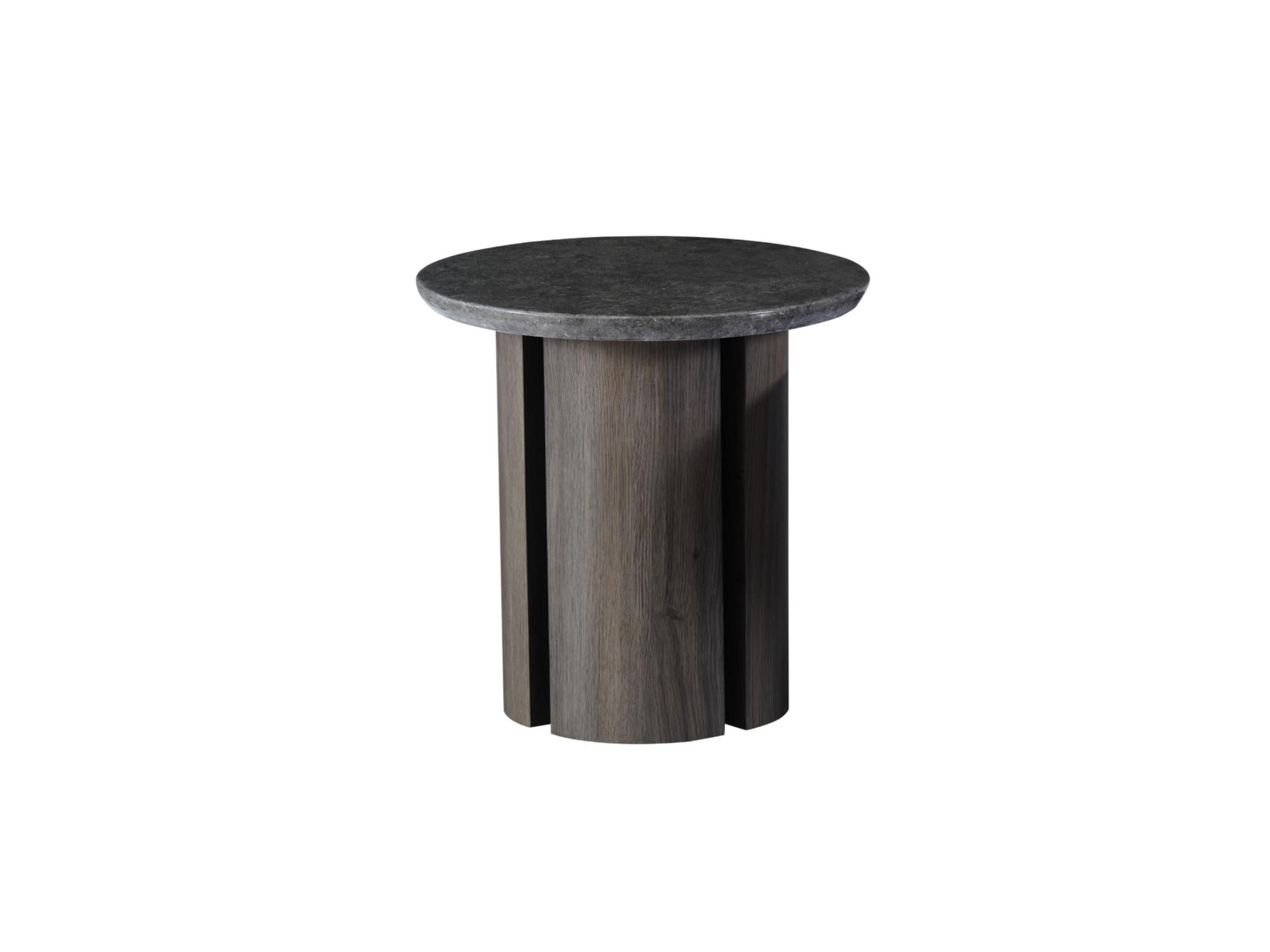 Corfu Side Table - Grey Marble