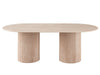 Pompeii Rectangular Dining Table Travertine