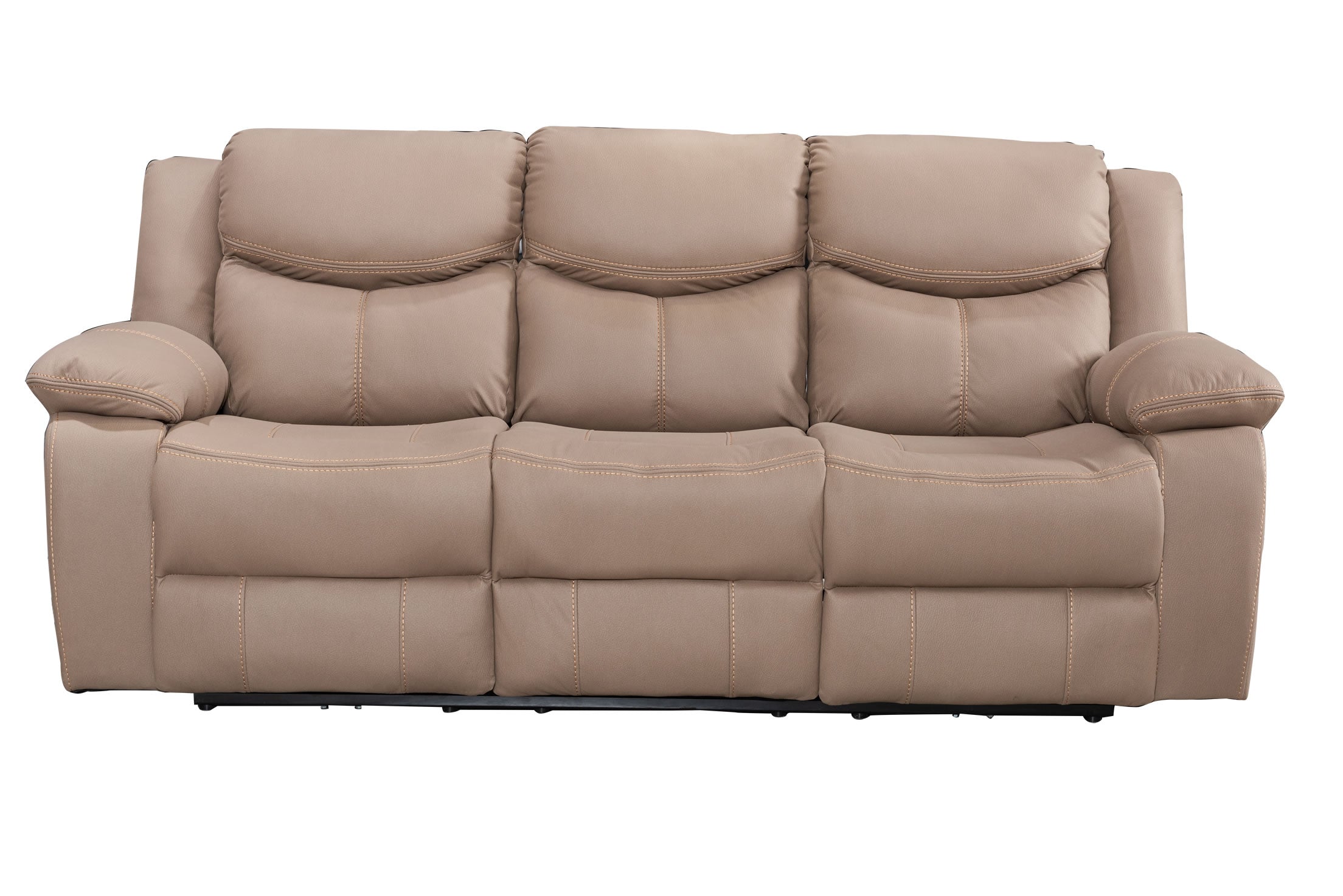 Urban 3 Seater Motion Recliner - Brown Technology Fabric