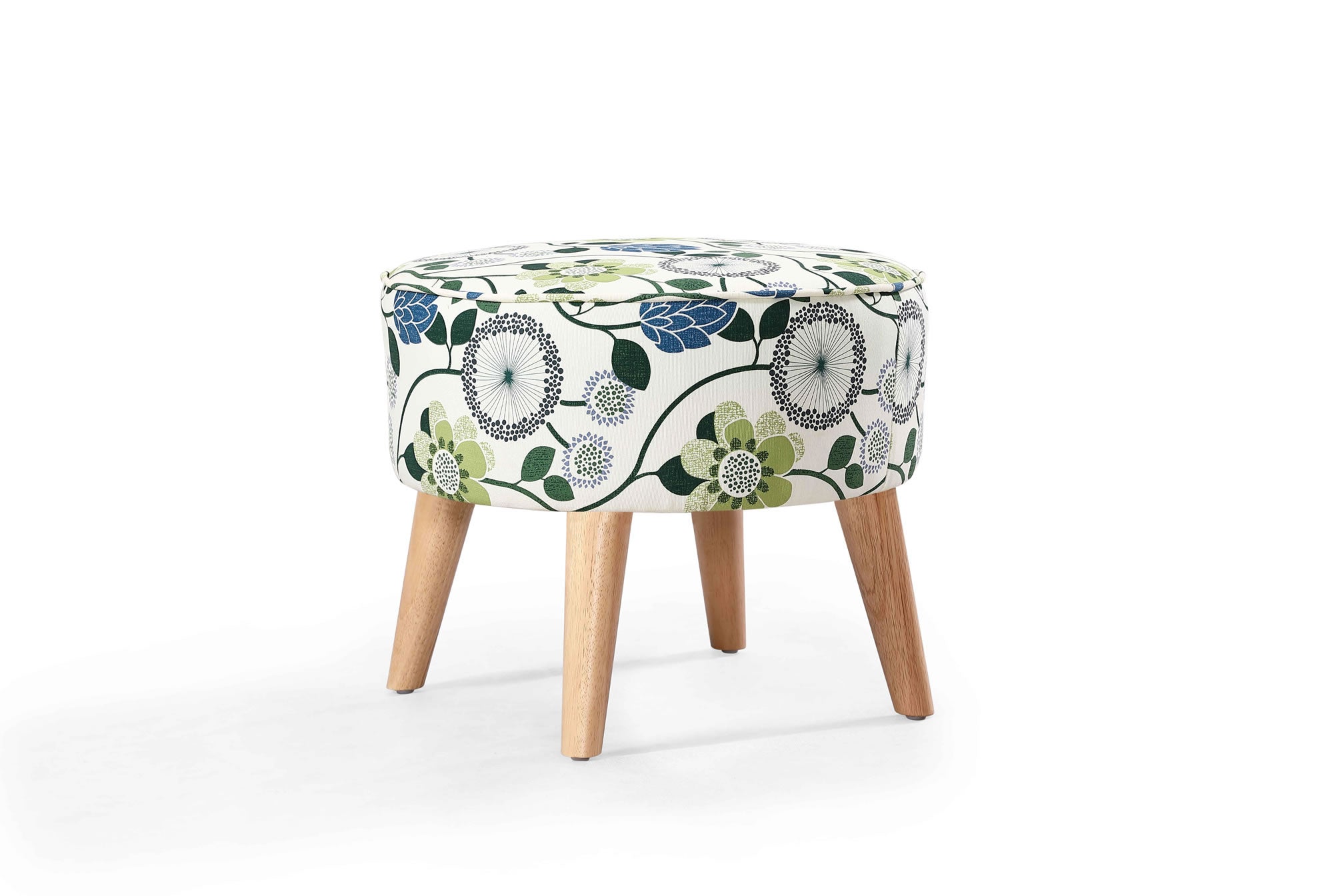 Stamford Foot Stool Scandi - Digital Print Fabric