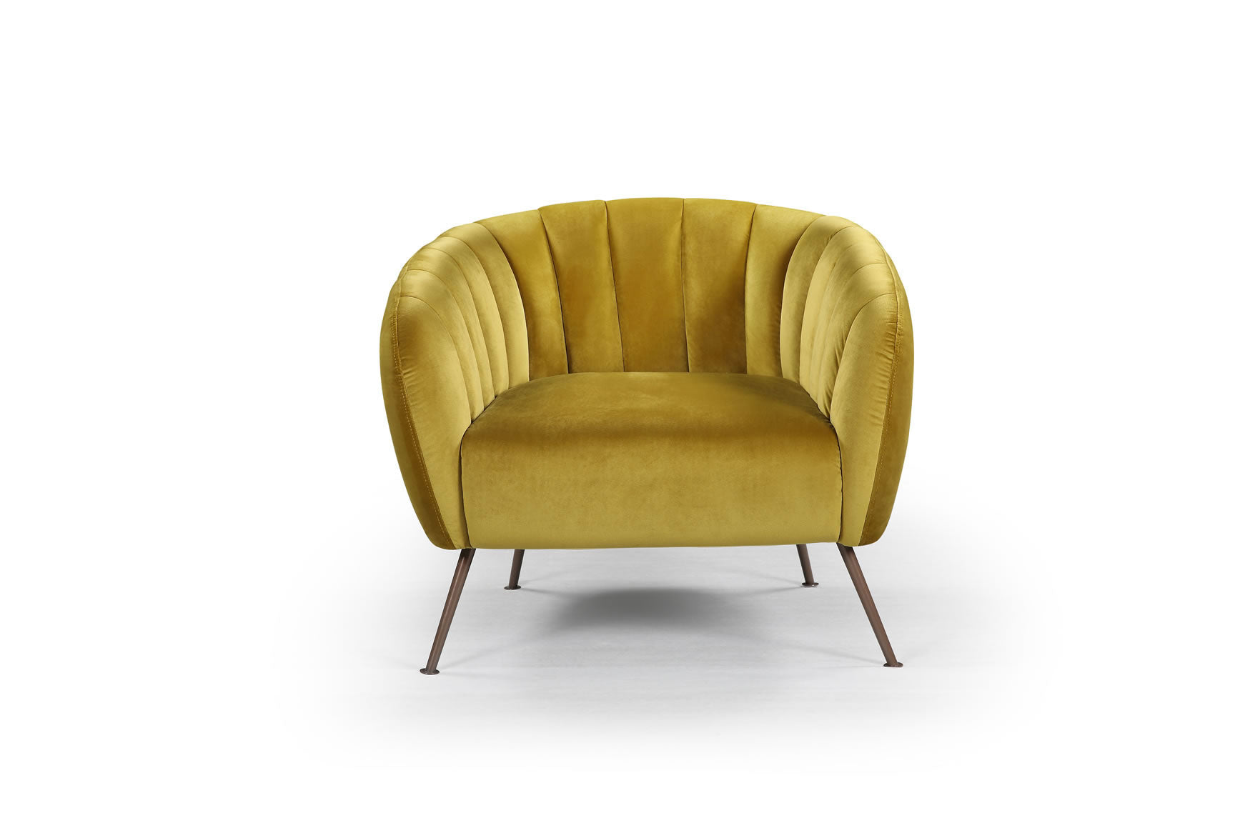 Montez Chair - Yellow Velvet