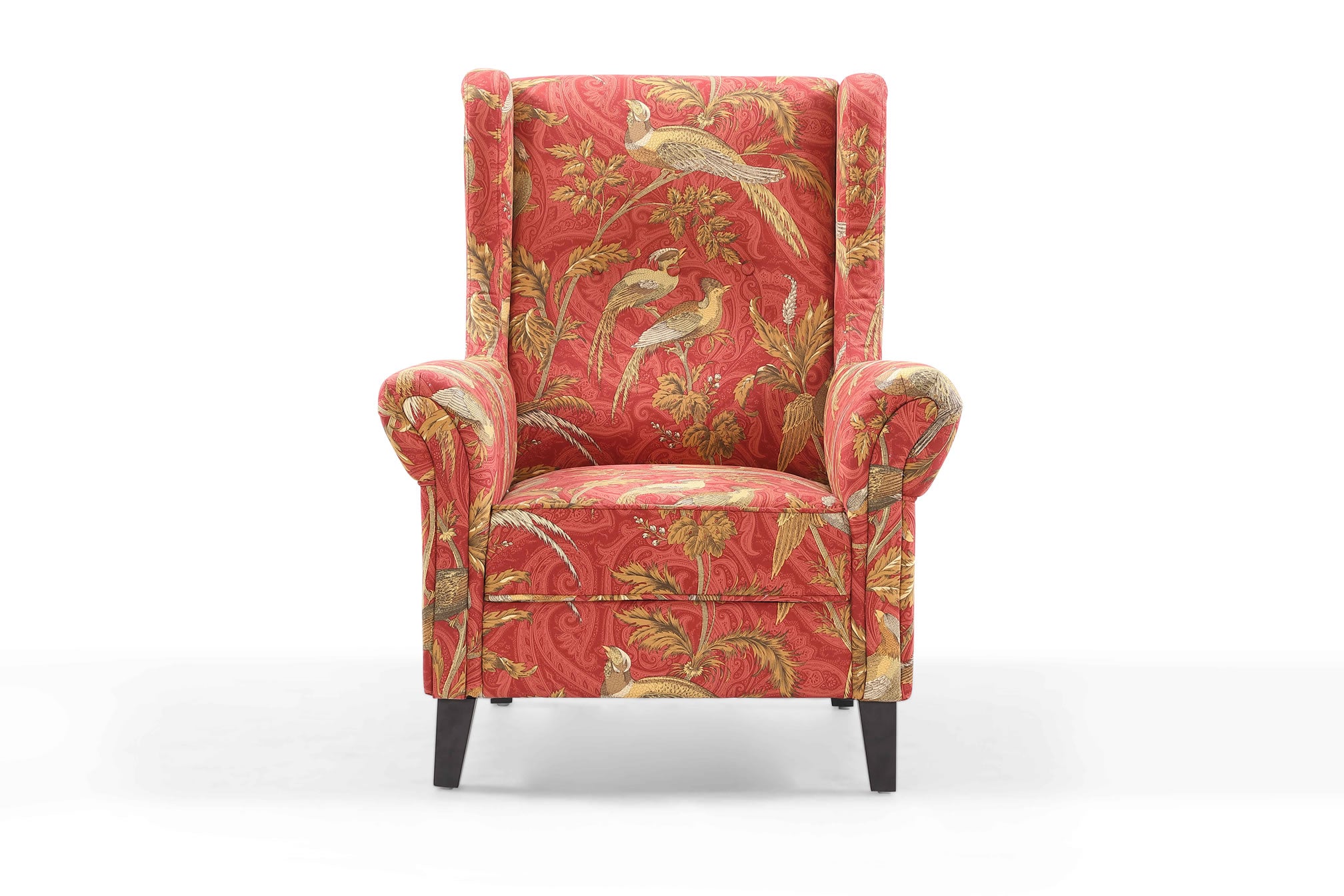 Bliss Chair Bird Chinoiserie Print Fabric