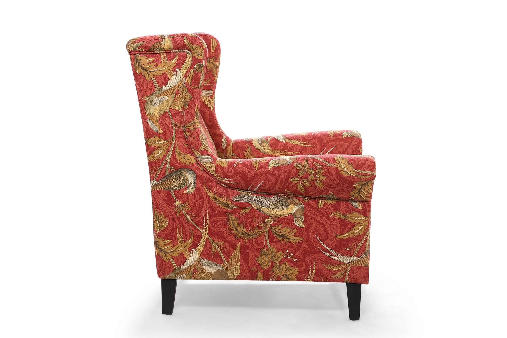Bliss Chair Bird Chinoiserie Print Fabric