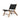 Zen Close Weave Lazy Chair - Black