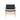 Zen Close Weave Backless Bar Stool with Arms - Black