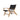 Zen Close Weave Backless Bar Stool with Arms - Black