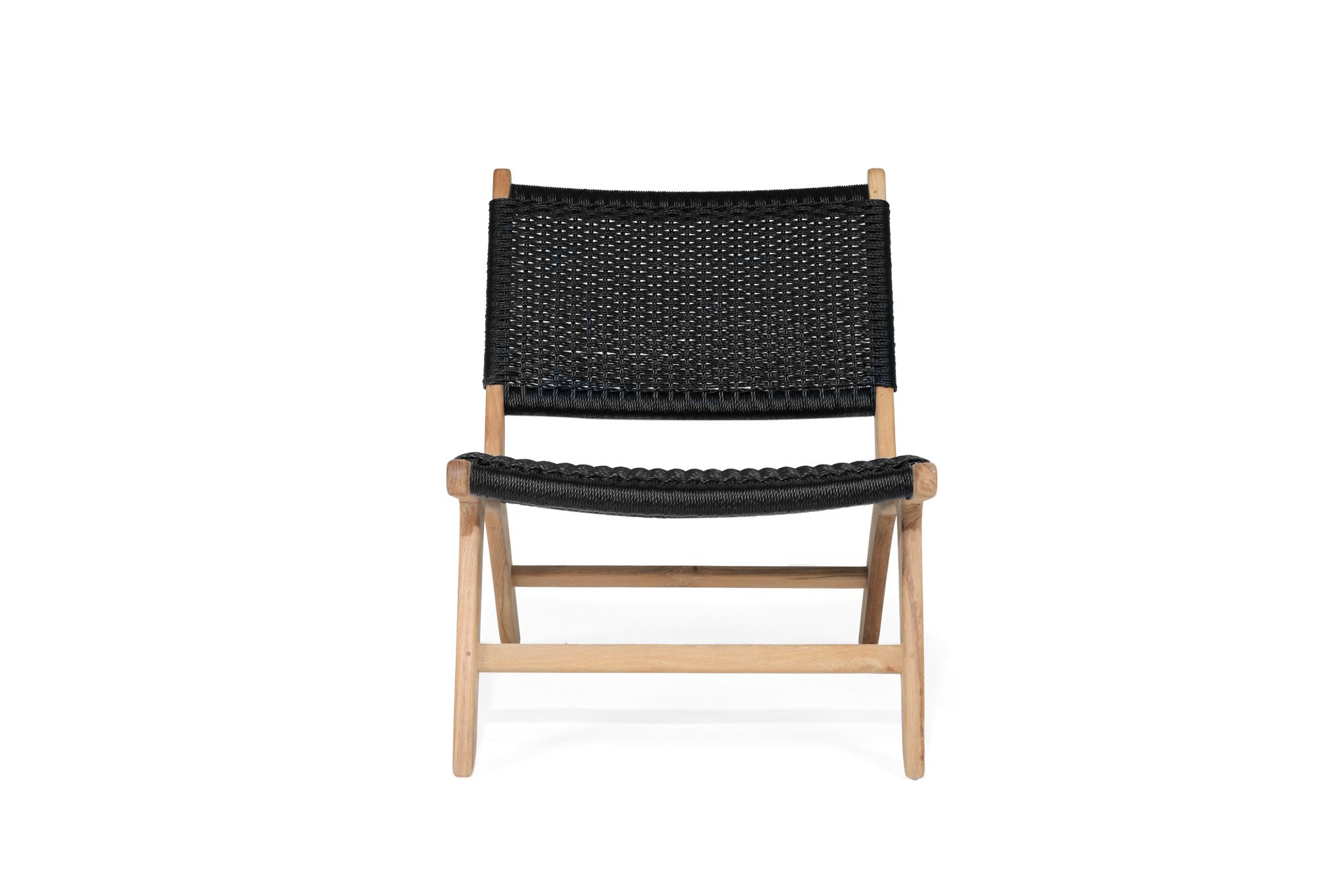Zen Close Weave Lazy Chair - Black