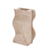 Sienna Curve Marble Vase - Beige