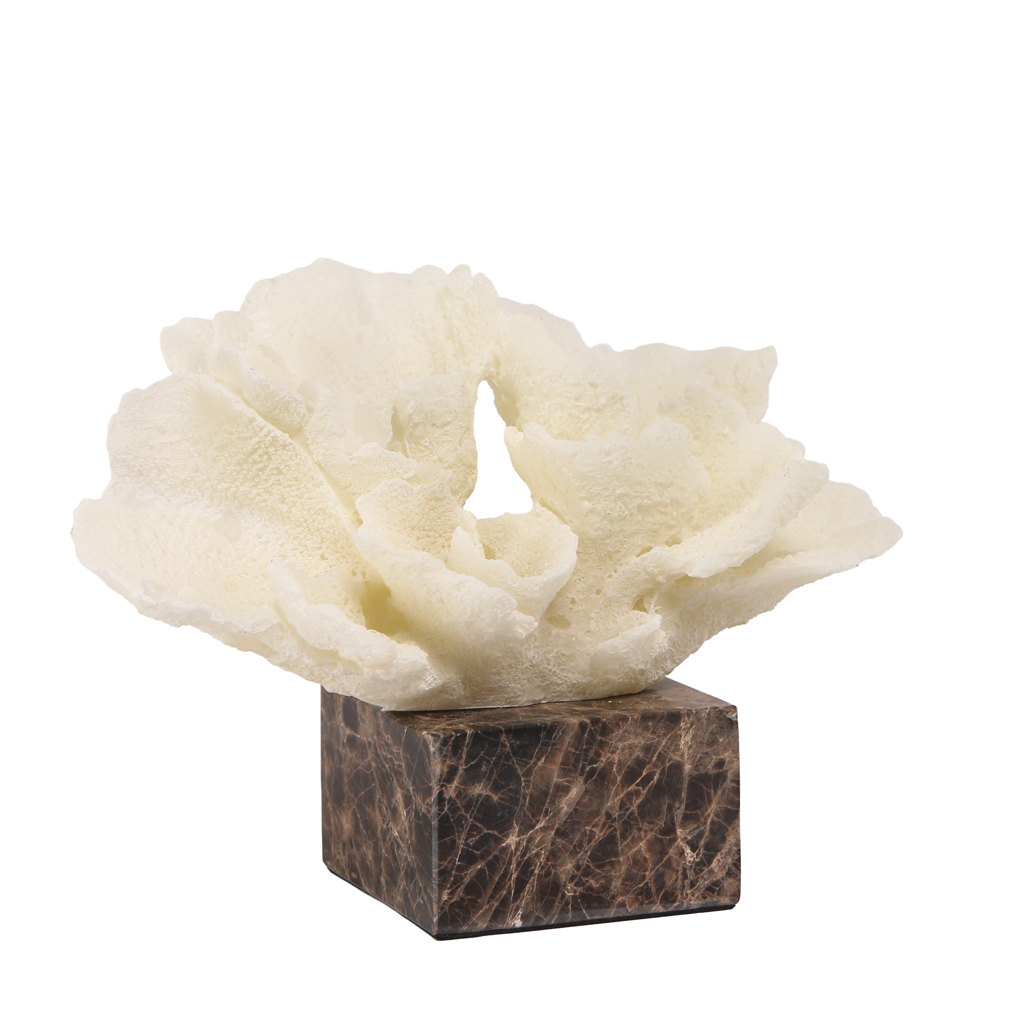 Zyra Coral Marble Sculpture - Beige