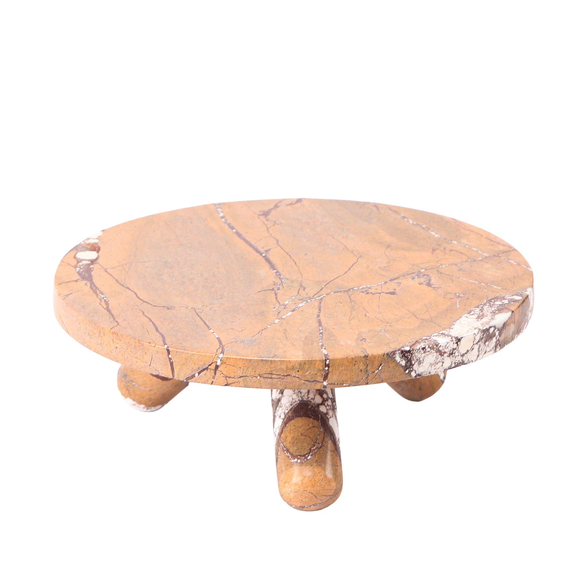 Bruni Marble Tray - Rainforest Brown